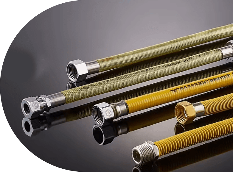 Aus Metall gewickelte Edelstahl-Wellgasschlauch ZLR-14