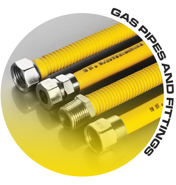 Gasrohre und -anschläge